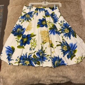 Linen look summer skirt